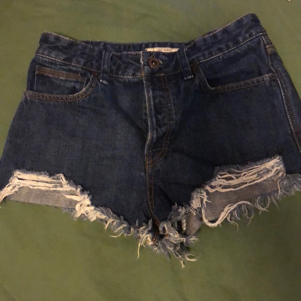 Free People Jean Shorts, Size 27
